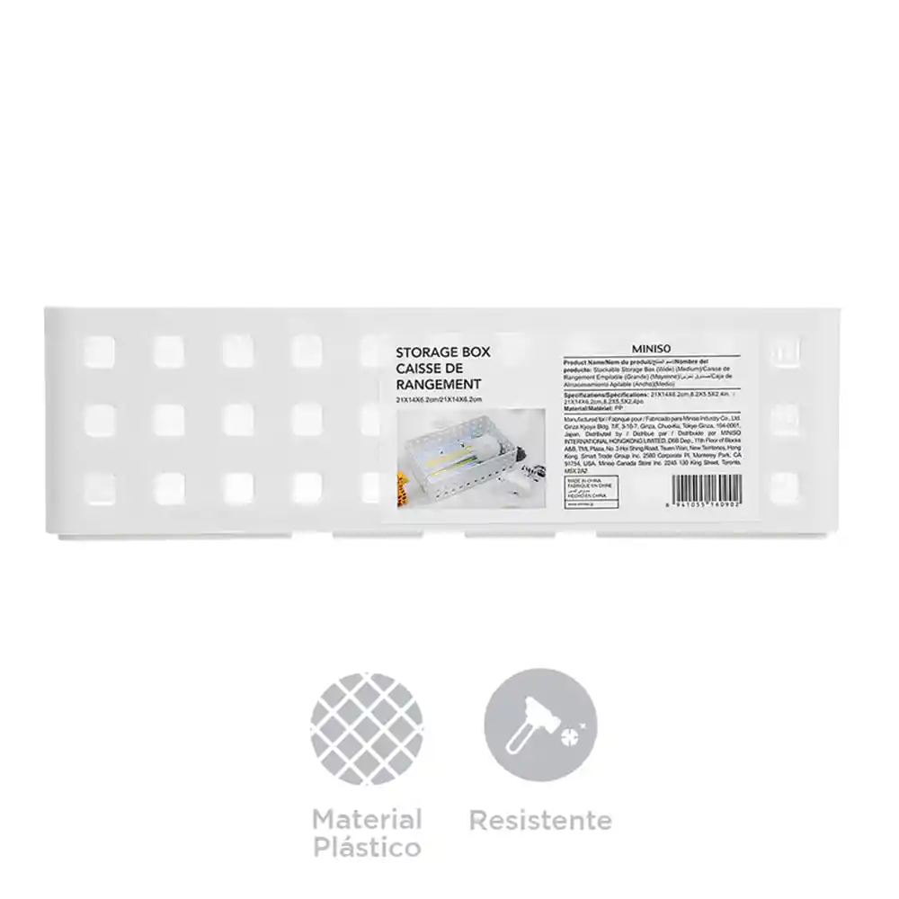 Miniso Caja Organizadora Apilable Mediana