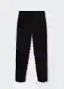 Pantalón Niki Negro Talla 38 Mujer Mango