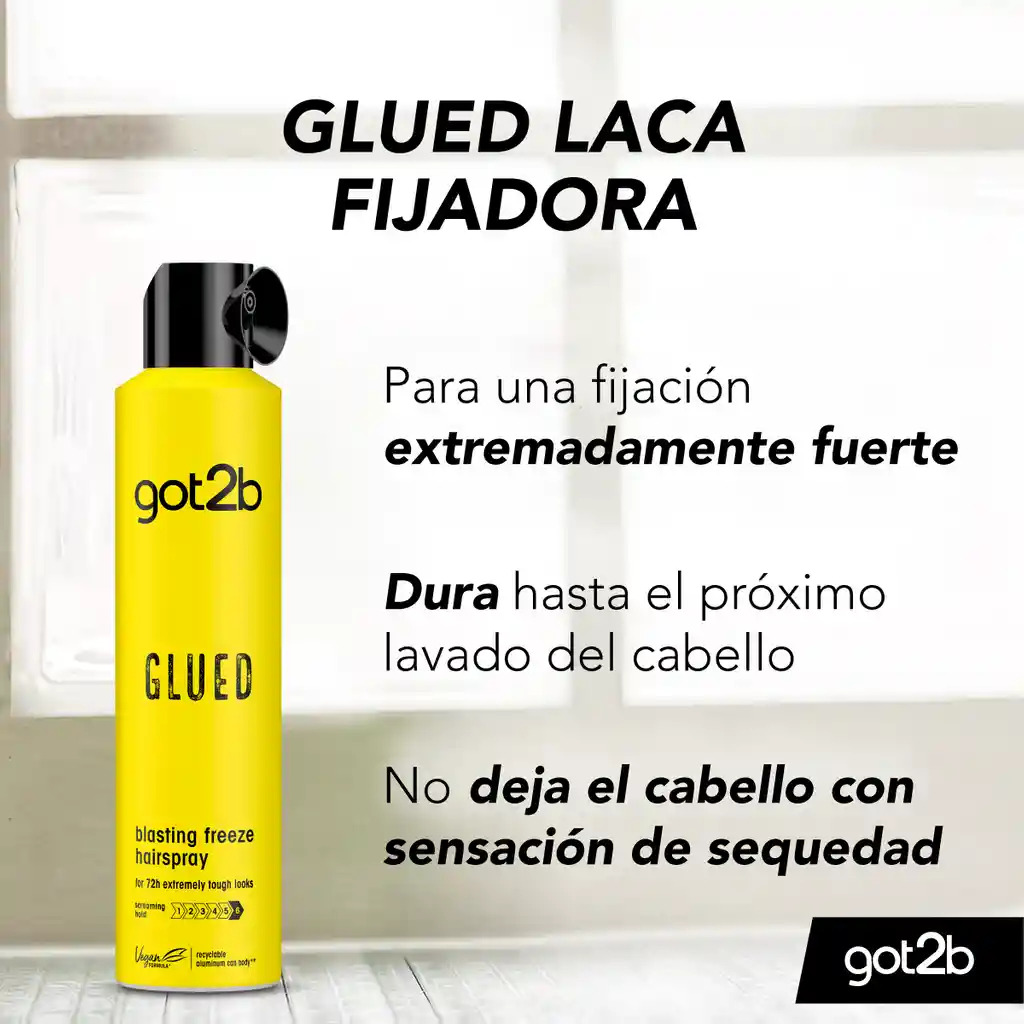 Laca para el cabello Glued Got2b 