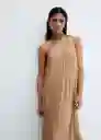 Vestido Amira-A Oro Talla S Mujer Mango