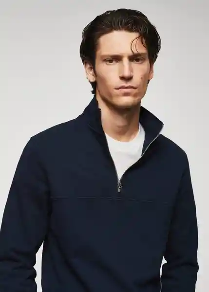 Buzo Sudadera Winne Navy Talla S Hombre Mango