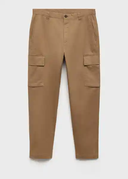 Pantalón Charles Camel Talla 40 Hombre Mango