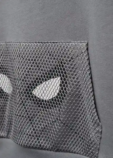 Sudadera Spimesh Gris Talla 06 Niños Mango