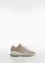 Zapatos Deportiva Clot Beige Talla 41 Mujer Mango