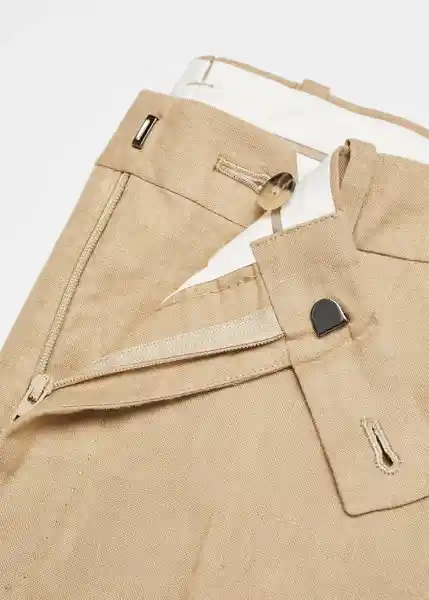 Pantalón Amalfi Camel Talla 40 Hombre Mango