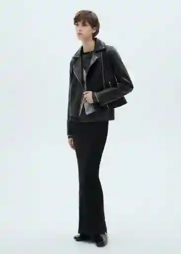 Chaqueta Liz Negro Talla L Mujer Mango