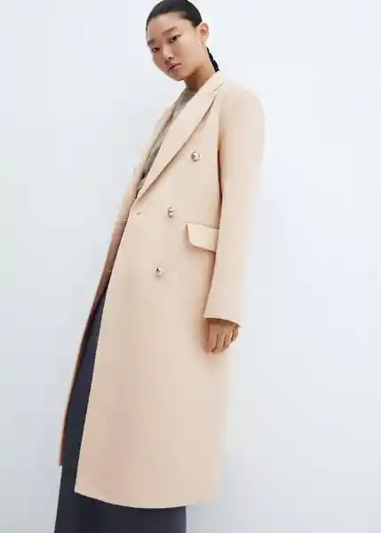 Abrigo Princess Beige Talla 24 Mujer Mango