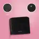 Cartera Para Mujer Con Textura Granulada Negro Serie Miniso