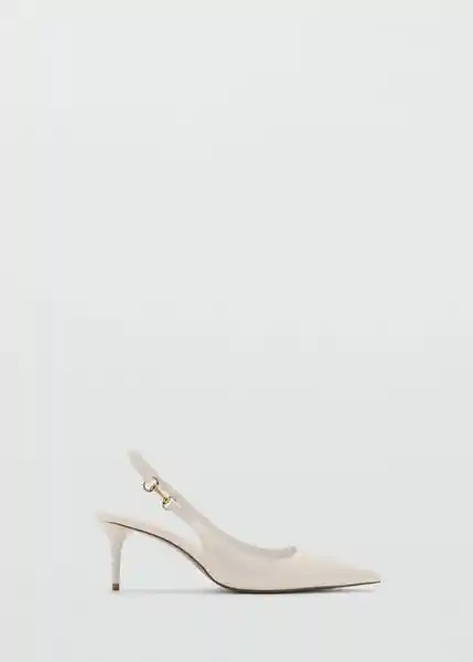 Zapatos Gali Beige Talla 38 Mujer Mango