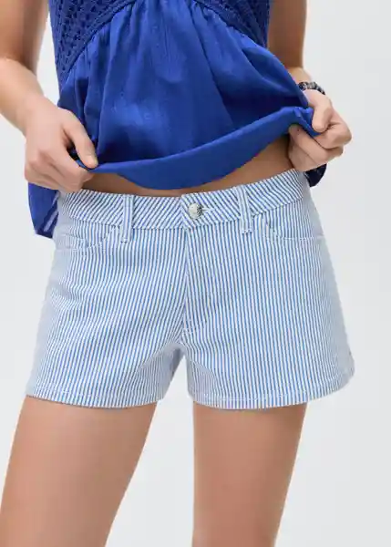 Short Minibs Azul Talla 21 Teen Niñas Mango