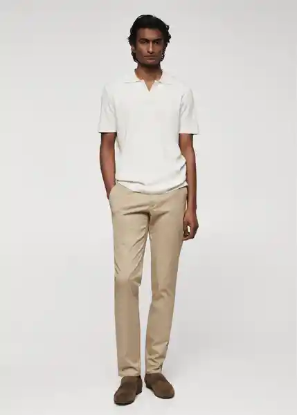 Pantalón Borne Beige Talla 42 Hombre Mango