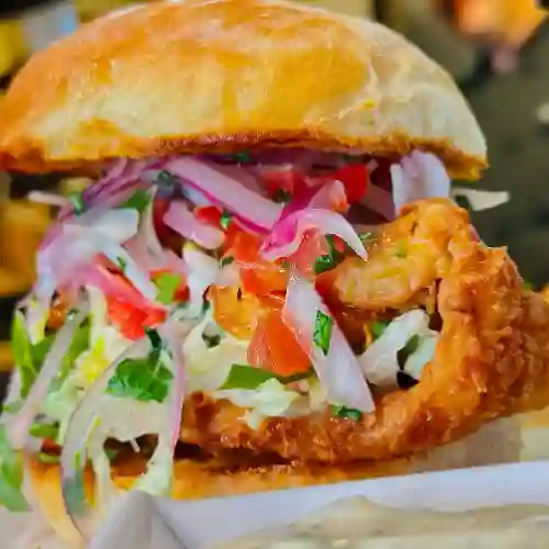 Hamburguesa de Cevicharron