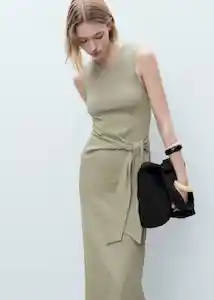 Vestido Ferti Khaki Talla M Mujer Mango