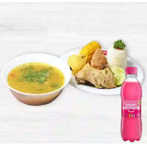 Combo Sancocho de Pollo + Manzana 250 ml