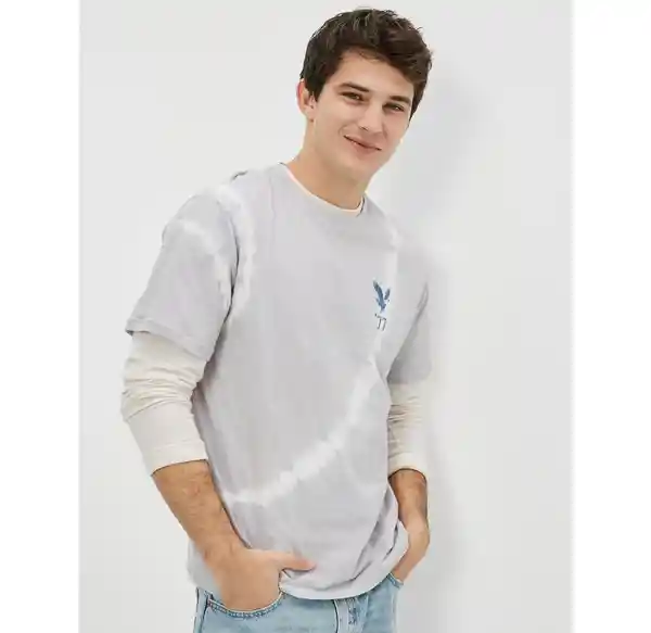 Camiseta Hombre Color Gris T. X-SMALL American Eagle