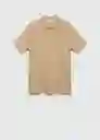 Polo Amberes Beige Talla S Hombre Mango