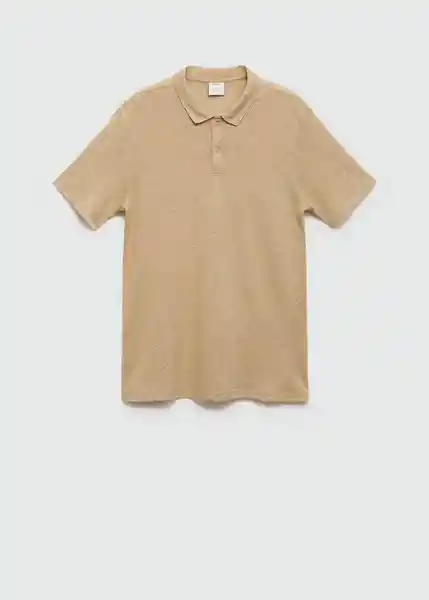 Polo Amberes Beige Talla S Hombre Mango