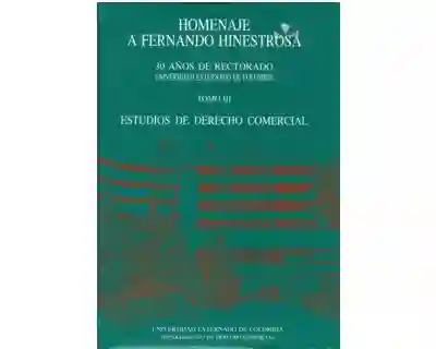 Estudios de Derecho Comercial Tomo III - VV.AA