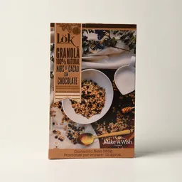 Lok Granola Natural con Nibs de Cacao y Chocolate