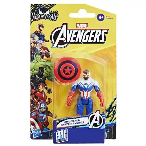 Marvel Figura de Acción Capitán América Anti-venom