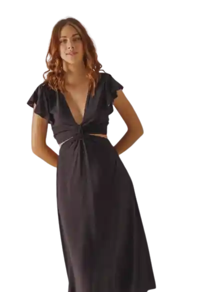 Vestido Largo Negro 00836 Arkitect