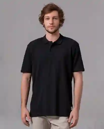 Camiseta Polo Textura Negro Sombrio Ultraoscuro T S 65180 Rifle
