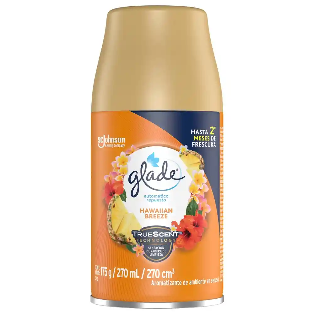 Glade Ambientador Automático en Aerosol Repuesto Hawaiian Breeze 175 g