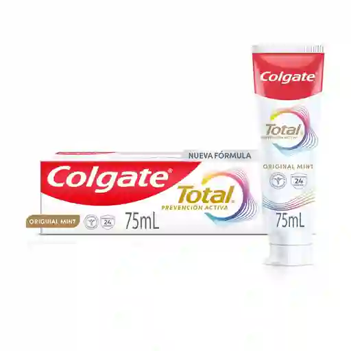 Crema Dental Colgate Total Original Mint Prevención Activa 75 mL
