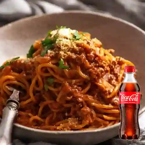 Combo Pasta Bolognesa + Coca Cola Original 400 ml