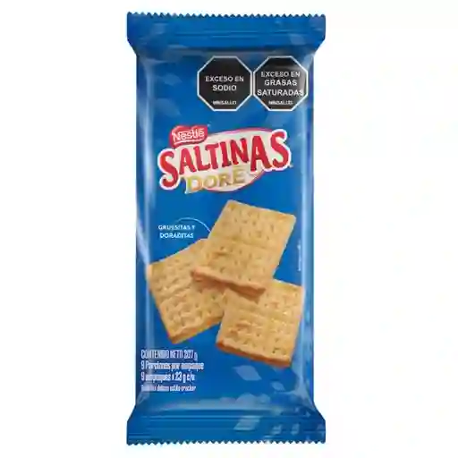 Galletas dulces SALTINAS DORÉ tipo cracker 9 Unds x 207g