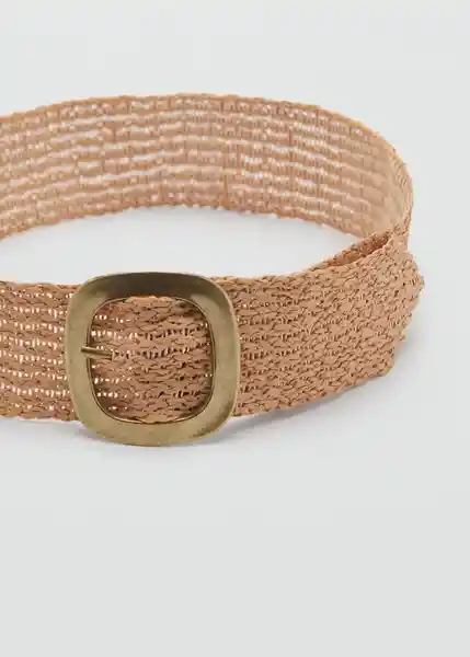 Cinturón Marian Beige Talla S Mujer Mango