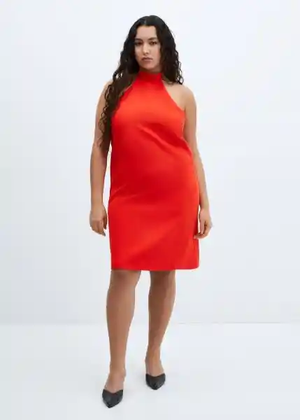 Vestido Bobiet Rojo Talla 18 Mujer Mango