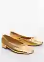 Zapatos Baila Oro Talla 37 Mujer Mango