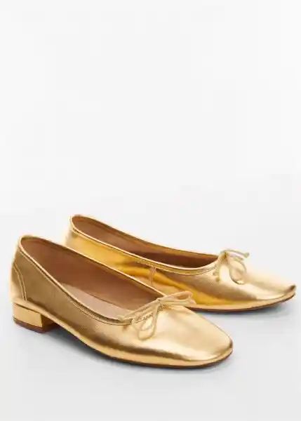 Zapatos Baila Oro Talla 37 Mujer Mango