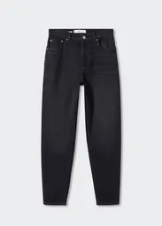 Pantalón Jean New Mom Tejano Negro Talla 34 Mujer Mango