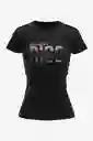 Camiseta Urbana Gracias Rigo Mujer Color Negro T. M Go Rigo Go