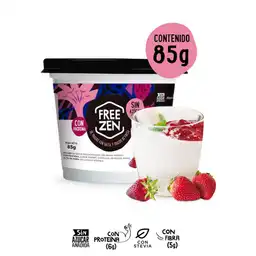 Freezen Helado de Yogurt con Salsa y Trozos de Fresa sin Azúcar