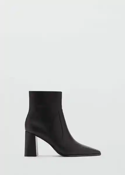 Botines Pala Negro Talla 39 Mujer Mango