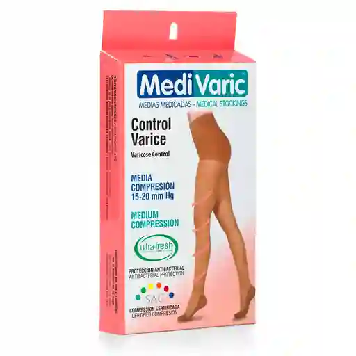 Medivaric Media Medicas Control Varice Compresión 15-20 mm Hg