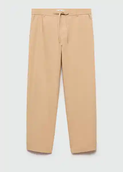 Pantalón Gino Beige Talla 42 Hombre Mango