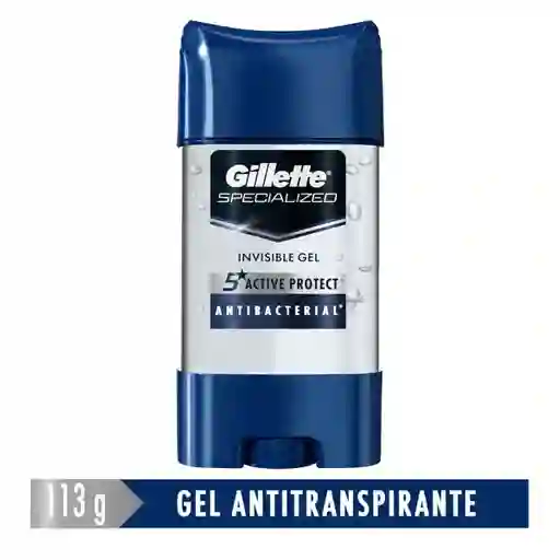 Desodorante Antitranspirante Hombre Gillette Specialized Gel Antibacterial 113 g