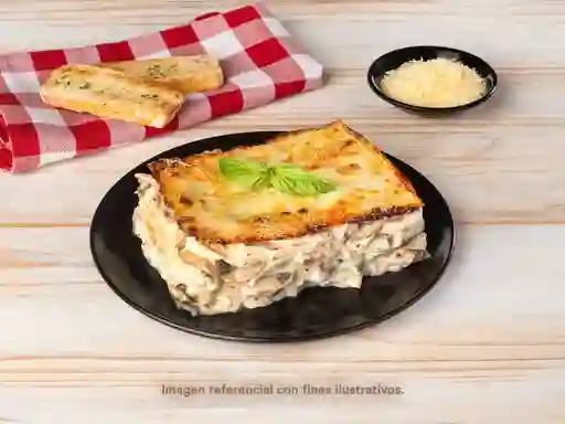 Lasagna de Pollo y Champiñones