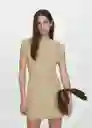 Vestido Dates Beige Talla S Mujer Mango