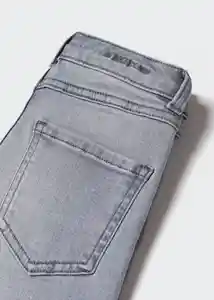 Jean Skinny5 Tejano Gris Talla 09 Niña Mango