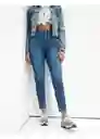 Jean Mom Azul Talla 8 Long Mujer American Eagle