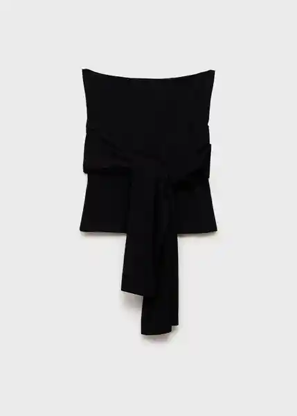 Top Julito Negro Talla S Mujer Mango
