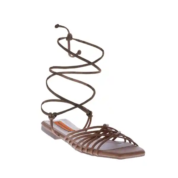 Sandalias Plana Flora-beige-36