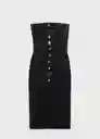 Vestido Dali Negro Talla M Mujer Mango