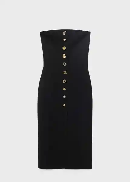 Vestido Dali Negro Talla M Mujer Mango