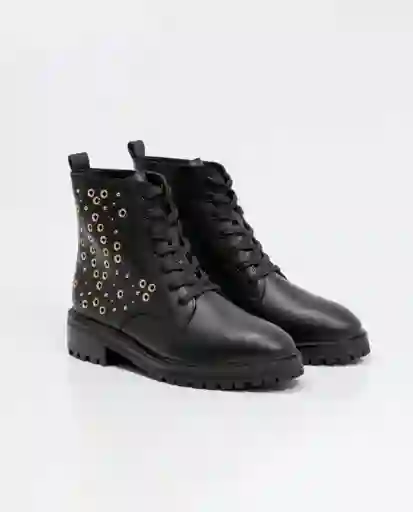 Bota Studded Negro Sombrío Ultraoscuro Talla 36 Mujer Chevignon